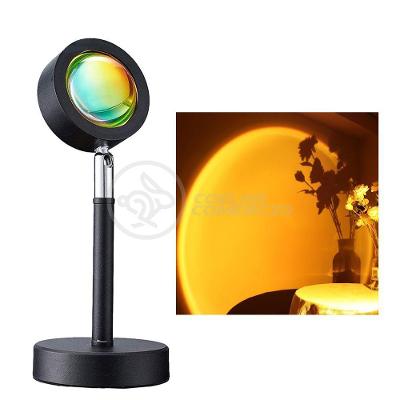 Luminária Projetor Smart Tech Mini Ring Light Sunset Pôr do Sol para Ambiente Decorativo USB 5V 5W