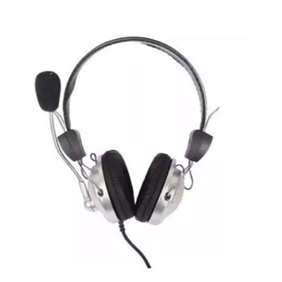 Headset Estéreo Super Bass SY-301 com Microfone para PC e Notebook Conector P2 Prata