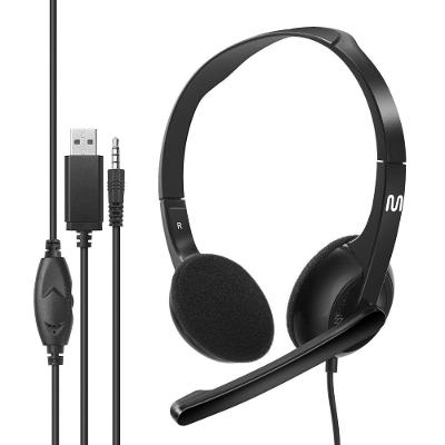 Headset com Fio Multi HF250 PH467 com Controle de Volume Integrado Drivers 40MM Conectividade P3