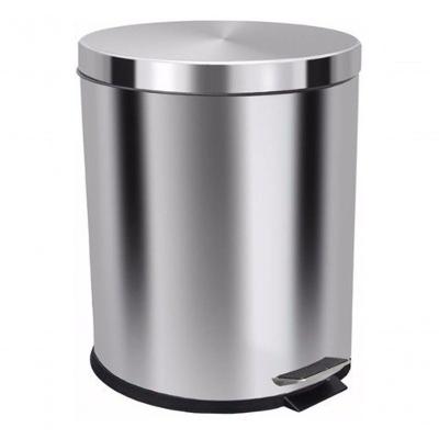 Lixeira com Pedal 30L em Aço Inox com Cesto Interno Removível Inox
