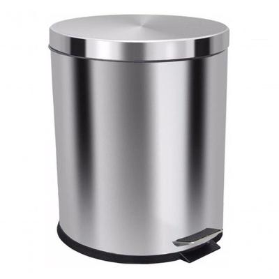 Lixeira com Pedal 30L Aço Inox com Cesto Interno Removível Inox