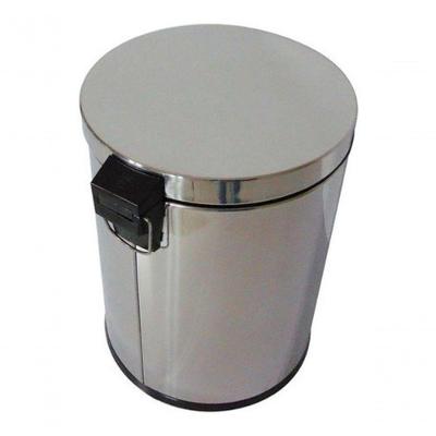 Lixeira com Pedal 20L em Aço Inox com Cesto Interno Removível Inox