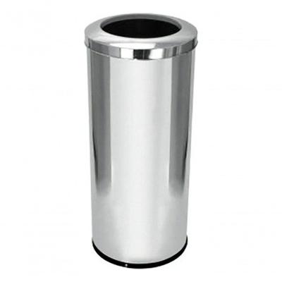 Lixeira C34 50L em Aço Inox com Aro para Uso Diário em Ambientes Diversos Inox