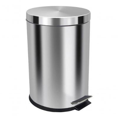 Lixeira 30L em Aço Inox com Pedal e Cesto Interno Removível Inox