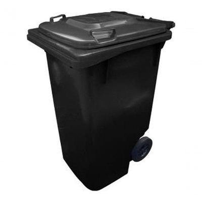Contentor Plástico C120P 120L em Plástico com Tampa Tipo Lixeira para Coleta Urbana