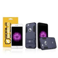 Kit Capa Case Capinha Armor E Película Vidro Dupla Iphone 6 Plus, 6S Plus - Gorila Shield - 1