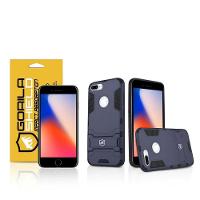 Kit Capa Case Capinha Armor E Película Vidro Dupla Para Iphone 8 Plus - Gorila Shield - 1