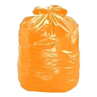 Saco de Lixo Reciclar 100L 115x130x6 para Recicláveis Resistente e Durável Laranja Higipack