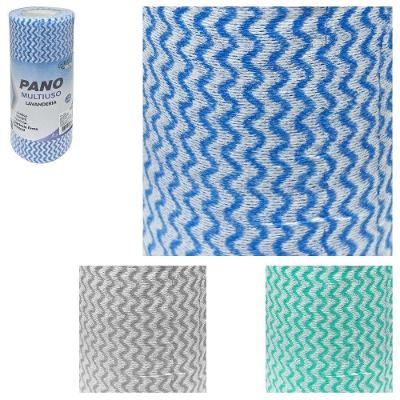 Rolo de Pano Multiuso Lavanderia 100 Folhas Alta Absorção Branco Clean Tech