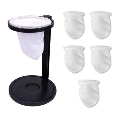Mini Coador de Café de Pano Individual Chá Suporte Mariquinha em Algodão com Estrutura Metálica