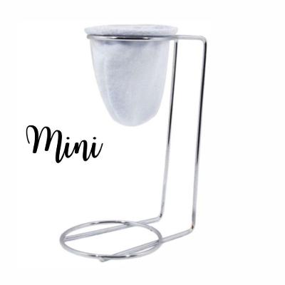 Mini Coador de Café de Pano Individual Chá Suporte Mariquinha Algodão Compacto Branco OEM