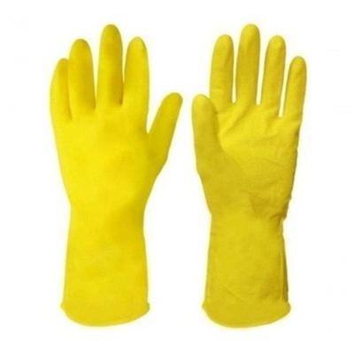 Luva de Limpeza Luva de Látex Amarela Talge para Proteção Impermeável Antiderrapante Amarelo