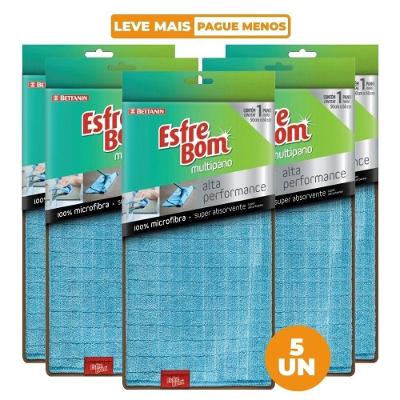 Kit Multipano Alta Performance Esfrebom Microfibra 100% Super Absorvente para Uso Doméstico Bettanin