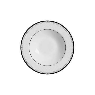 Prato Fundo Helena em Cerâmica para Sopas, Caldos, Risotos e Massas 25CM