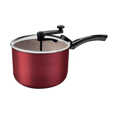 Pipoqueira Tramontina Paris Alumínio Antiaderente com Tampa de Vidro 4,8 l 22 cm Vermelho