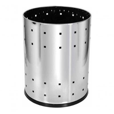 Lixeira Telada em Aço Inox B9 22L com Fundo Plástico ABS para Ambientes Internos Inox Higipack