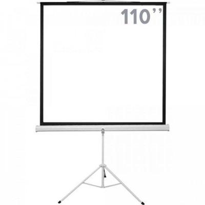 Tela de Projeção com Tripé Sumay TTQS110 para Apresentações com Área Visual 200x200 cm