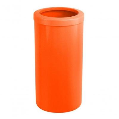 Lixeira Plástica 50 Litros 30x70 com Aro Polipropileno Laranja Higipack