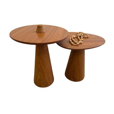 Conjunto de Laterais Veneza Orgânico MDF Laminado 51CM e 41CM Amadeirado