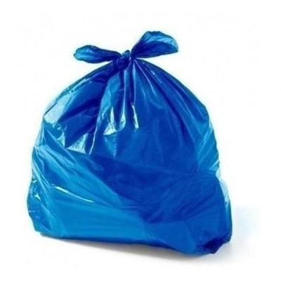 Saco de Lixo Plástico Azul 40 Litros com 100 Unidades para Descarte de Resíduos Azul