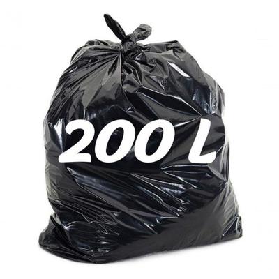 Saco de Lixo Micra P6 Reforçado 200 Litros 100 Unidades Preto Higipack