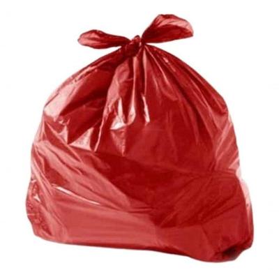 Saco de Lixo 60L para Descarte Reforçado Vermelho com 100 Unidades Higipack