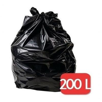 Saco para Lixo Saco de Lixo 200 Litros Ultra-reforçado em Polietileno de Baixa Densidade Preto