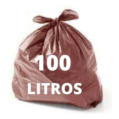 Saco para Lixo Reciclável 100 Litros em Polietileno Espessura 0,05MM Azul Pacote com 50 Unidades