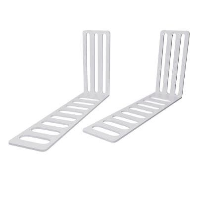 Kit 2 Suporte Cabeceira Cama Box Casal em Aço Branco Mobília Decor