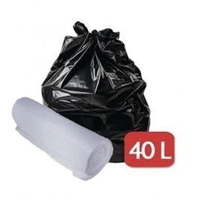 Saco para Lixo 40lt e Banheiro Pia 20lt 100 Sacos Branco Preto Higipack