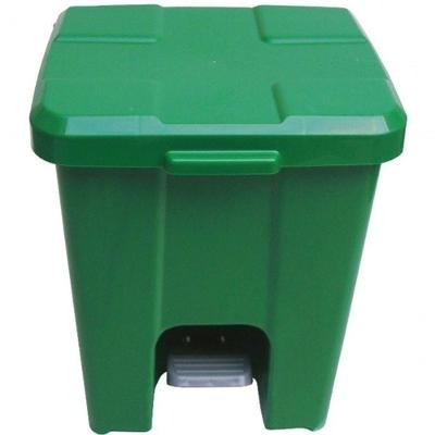 Cesto Lixeira Quadrada Plástica 25L em Plástico com Pedal para Uso Doméstico