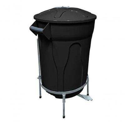 Cesto Lixeira Plástica com Pedal 20L em Plástico com Armação para Ambientes Internos