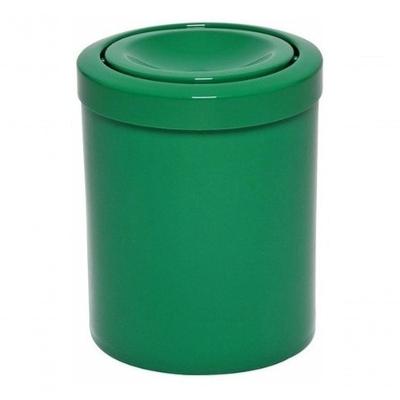 Cesto Lixeira 12 Litros Verde com Tampa Meia Lua Esfera 12L Polipropileno Higipack