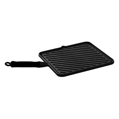 Bifeteira Chapa Quadrada Estriada 93865LB Ferro Fundido para Fogão Preto Libaneza