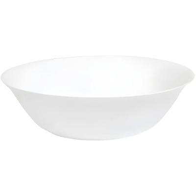 Tigela GL7041 em Vidro Opaco 540ML para Saladas, Massas Leves e Sobremesas Branco