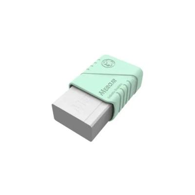 Borracha Mercur TR 18 com Capa Protetora Tons Pastel para Uso Escolar 1 Unidade Verde