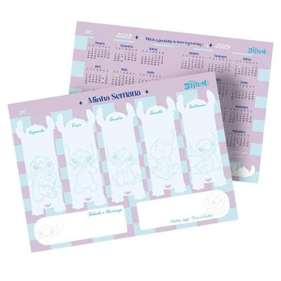 Bloco Semanal DAC Stitch com 13 Folhas Tamanho 295MM X 210MM Ideal para Organização
