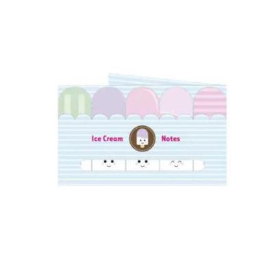 Bloco de Notas Adesivas Sticky Markers Ice Cream 15 X 45MM com 5 Blocos de 25 Folhas