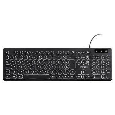 Teclado Usb Multimídia Slim Chocolate Led Branco 1.8m Tc200