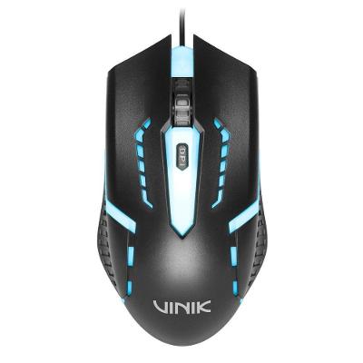 Mouse Gamer Vinik Norkes MGNKRGB com Resolução Máxima 1500 DPI, Conexão USB e LED Rainbow