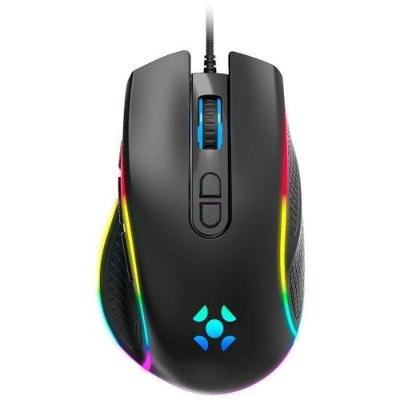 Mouse Gamer Fortrek Cruiser New Edition com Sensor PAW 3327 12000 DPI RGB Ajustável Preto