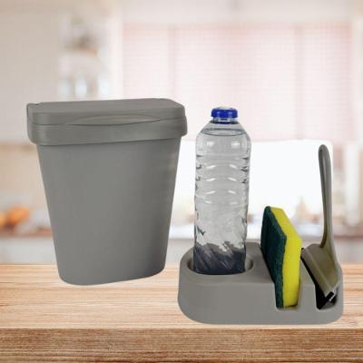 Kit Cozinha 3 Peças Kit Elegance Cinza 5L em Plástico e Polipropileno Cinza OEM