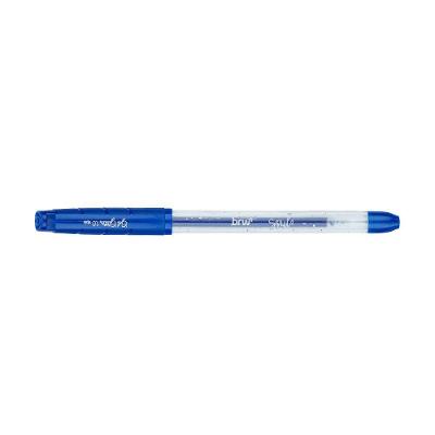 Caneta Esferográfica em Gel BRW 1.0MM Glitter Ponta Fina Tinta Gel Suave 1 Unidade Azul Escuro