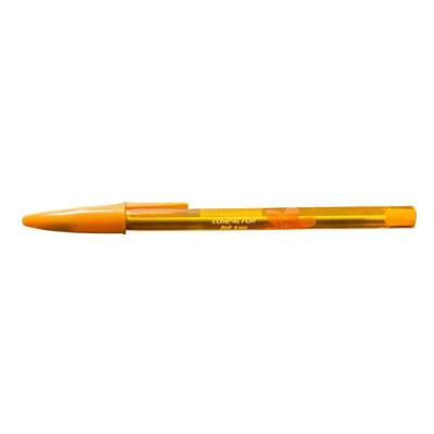 Caneta Esferográfica Colorida Compactor Jet Lux com Escrita Suave para Uso Escolar e Escritório