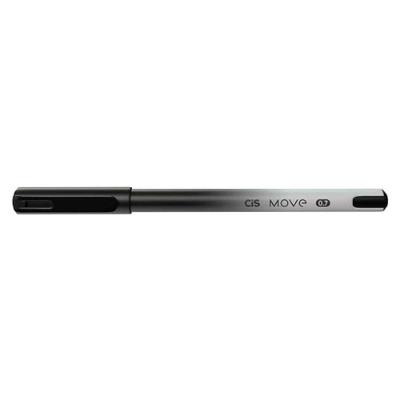 Caneta Esferográfica Cis Move 0.7MM Ponta Tipo Agulha com Escrita Suave 1 Unidade Preto