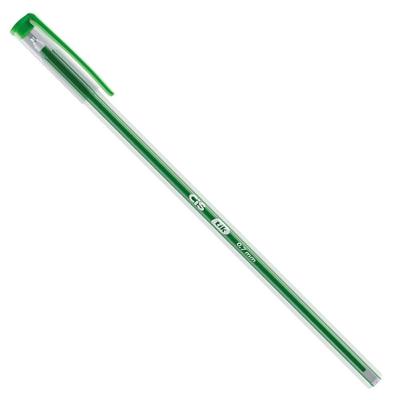 Caneta Esferográfica Cis Longa Tik 17,5CM 0.7 Escrita Suave e Precisa para Uso Escolar Verde