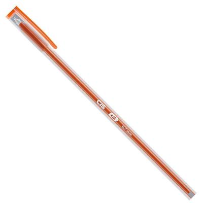 Caneta Esferográfica Cis Longa Tik 17,5CM 0.7 Escrita Confortável 1 Unidade Laranja