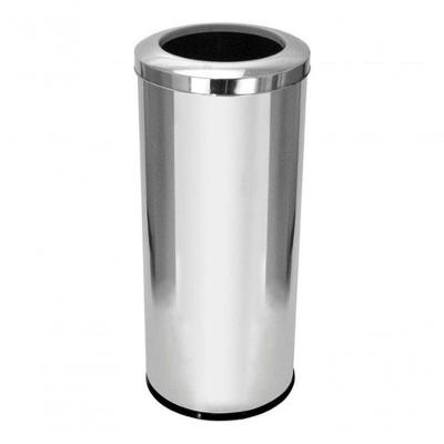 Lixeira Inox com Aro 50 Litros em Aço Inox para Uso Diário em Ambientes Comerciais Inox Higipack