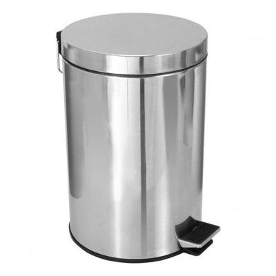 Lixeira Inox 20 Litros em Aço Inox com Pedal para Cozinha Inox