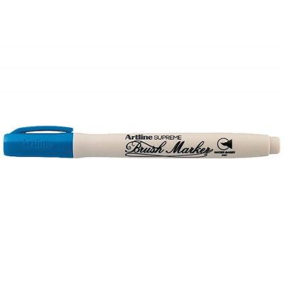 Caneta Brush Artline Supreme Brush Azul com Ponta de Pincel Exclusiva e Tinta à Base de Água Azul